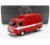 MODELLINO FURGONE STATICO POMPIERI RIO FIAT 238 AMBULANZA TETTO ALTO 1970 1:43