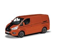 MODELLINO FURGONE STATICO VANGUARDS FORD TRANSIT CUSTOM SPORT ARANCIO SCALA 1:43