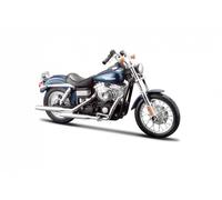 Harley Davidson Fxdbi Dyna Street Bob 2006 Blu Motocicletta Modello 1:12 Maisto