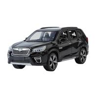Modellino in lega pressofusa del SUV Subaru Forester in scala 1:30 con effetti sonori e luminosi; un oggetto da collezione for appassionati e amanti delle decorazioni.(Black)