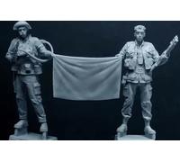Modellino in resina 1/35 kit guerra Vietnam 2 US Navy Seals soldatini...