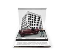 MODELLINO IN SCALA COMPATIBILE CON ALFA ROMEO 1750 GS BENITO MUSSOLINI EUR PALAZZO DELLA CIVILTA' 1940 1:43 BRUMM BMAS37C