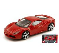 MODELLINO IN SCALA COMPATIBILE CON FERRARI 488 GTB 2015 RED 1:43 BURAGO BU36023