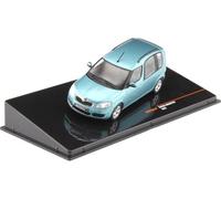 MODELLINO AUTO STATICO DIECAST SKODA ROOMSTER 2007 BLU MODELLISMO SCALA 1/43