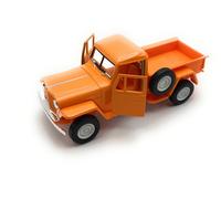 Modellino Jeep Willys Pick Up 1:34-39 Arancione Veicolo In Miniatura