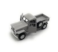 Modellino Jeep Willys Pick Up 1:34-39 Grigio Veicolo In Miniatura