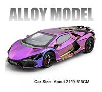 Modellino Lamborghini REVUELTO Auto da Collezione in Metallo con Porte Apribili