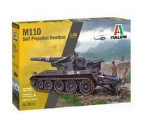 Modellino M110 Auto Utilizza Howitzer ITALERI 6574 1/35ème Modellino Char Promo