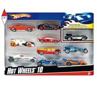 MODELLINO MATTEL HOT WHEELS CONF. 10 VEICOLI