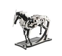 Modellino meccanico 3D in metallo a energia solare, modello meccanico (165 pezzi/nero + argento)