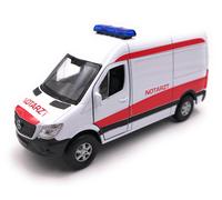 Modellino Mercedes Benz Sprinter Notarzt Bianco Auto Scala 1:34-39 (Licenza)