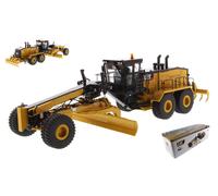 MODELLINO MEZZI CANTIERE DIECAST CAT 24 MOTOR GRADER LIVELLATRICE SCALA1:50