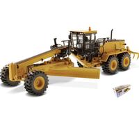 MODELLINO MEZZI CANTIERE DIECAST CAT 24M MOTOR GRADER LIVELLATRICE SCALA 1:50