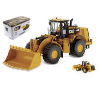 MODELLINO MEZZI CANTIERE DIECAST CAT 980K WHEEL LOADER W/ROCKCON RUSPA 1:50