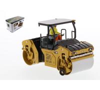 MODELLINO MEZZI CANTIERE DIECAST CAT CB-13 VIBRATING ASPHALT COMPATTATORE 1:50