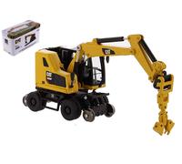 MODELLINO MEZZI CANTIERE DIECAST CAT M323 RAILROAD WHEELED SCALA 1:87