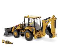 MODELLINO MEZZI CANTIERE DIECAST MASTER CAT 420F2 IT BACKHOE RUSPA SCALA 1:50