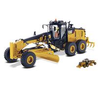 MODELLINO MEZZI CANTIERE DIECAST MOTOR GRADER CAT 14M3 LIVELLATRICE SCALA 1:50