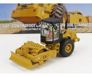 MODELLINO MEZZI CANTIERE STATICO CATERPILLAR CATCS56 RULLO VIBRANTE SCALA 1/87