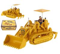 MODELLINO MEZZI CANTIERE STATICO RUSPA CAT 977D TRAXCAVATOR MODELLISMO 1:50