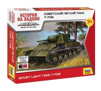 Modellino mezzi militari 1/100 T-70b soviet tank zvezda 6290 scala 1:100