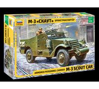 Modellino mezzo militare 1/35 M3 SCOUT CAR ZVEZDA 3519 Scala 1:35