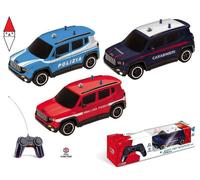 MODELLINO AUTO RADIOCOMANDATO JEEP RENEGADE CARABINIERI 2017 BLU SCALA 1/24