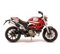 MODELLINO MOTO NEW RAY STATICO DUCATI MONSTER 796 #69 MODELLISMO SCALA 1:12