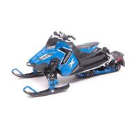 MODELLINO MOTO SLITTA STATICO NEWRAY POLARIS 800 SWITCHBACK PRO-X BLU SCALA 1:16