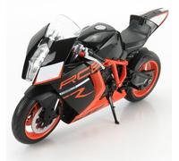 MODELLINO MOTO STATICO DIECAST WELLY KTM 1190 RC8R 2019 NERO ARANCIO SCALA 1/10