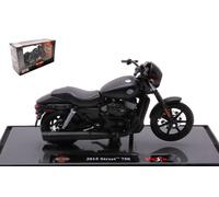 MODELLINO MOTO STATICO MAISTO HARLEY DAVIDSON STREET 750 2015 NERO SCALA 1/18