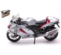 MODELLINO MOTO STATICO MAISTO SUZUKI HAYABUSA 2022 SILVER MODELLISMO SCALA 1/12