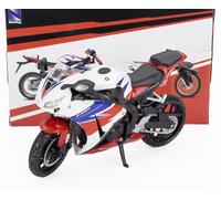 MODELLINO MOTO STATICO NEWRAY HONDA CBR 1000RR 2007 BIANCO ROSSO SCALA 1/12