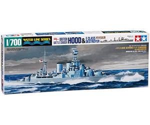 Modellino Nave da Guerra British Battle Cruiser Hood & E Class Destroyers