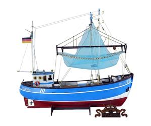 Modellino "PELLWORM" - Nave a vela in legno per la cattura dei granchi in scala 1:48 (strumenti, pennelli, colori, ecc. Sono da acquistare separatamente)