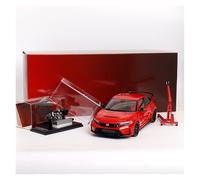 Modellino Realistico Auto 1:18 Per Honda Civic Type R FL5 Motorhelix Modello Di Auto Metallo Pressofuso Completamente Aperto Espositore Domestico(Red)