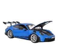 Modellino Realistico Auto 1:18 Per La Scala Porsche 911 992 GT3 RS NOREV 2022 Albero Della Pressa Lega Modello Miniatura Per Adulti Giocattolo Da Collezione Giocattolo(Blue 1)