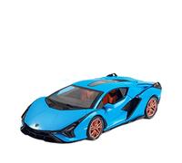 Modellino Realistico Auto 1 24 Per Lamborghini SIAN FKP37 Simulazione Diecast Supercar Modello In Lega Tirare Indietro Veicoli Giocattolo Regalo(Blu)