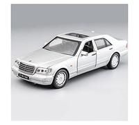 Modellino Realistico Auto 1 32 Per Benz Modello Auto In Lega S-W140 Testa Di Tigre Ben Auto Giocattolo Per Bambini Tirare Indietro Porta Modello Di Auto Di Simulazione(3)