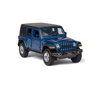 Modellino Realistico Auto 1 32 Per Jeep Wrangler Sahara Simulazione Modello di auto in lega Boy Sound and Light Collection Gift Toy Car(Taglia unica)