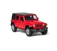 Modellino Realistico Auto 1 32 Per Jeep Wrangler Sahara Simulazione Modello di auto in lega Boy Sound and Light Collection Gift Toy Car(2)
