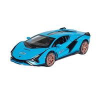 Modellino Realistico Auto 1 32 Per Lamborghini SIAN Simulazione Diecast Modello Di Auto Sportiva In Lega Tirare Indietro Veicoli Giocattolo Gifte(Blu)