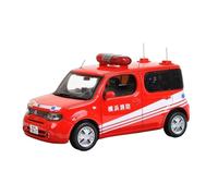 Modellino Realistico Auto 1:43 Per Nissan Cube Z12 2009 Veicolo Polizia Dei Vigili Del Fuoco Lega Modello Scena Collezione Hobby Regalo Giocattolo