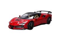 Modellino Realistico Auto Modellino Di Auto In Lega Di Simulazione Di Veicoli Pressofusi In Scala 1/18 For Ferrari SF90 XX, Supercar Rossa, Scala 27 Cm Modellini Di Veicoli A Motore In Scala(Red)