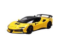 Modellino Realistico Auto Modellino Di Auto In Lega Di Simulazione Di Veicoli Pressofusi In Scala 1/18 For Ferrari SF90 XX, Supercar Rossa, Scala 27 Cm Modellini Di Veicoli A Motore In Scala(Yellow)