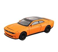 Modellino Realistico Auto Modellino Di Auto In Miniatura Scala 15 Cm Scala 1/32 For Dodge Challenger SRT Hellcat Muscle Car Veicoli A Motore Pressofusi Modellini Di Veicoli A Motore In Scala(Orange)