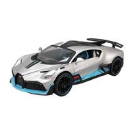 Modellino Realistico Auto Modellino Di Auto Pressofuso Da 19 Cm, Replica In Scala 1/24 For Bugatti DIVO Supercar Argento Collezione Di Veicoli In Scala Modellini Di Veicoli A Motore In Scala(Silver)