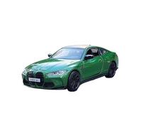 Modellino Realistico Auto Modellino in Lega Pressofusa in Scala 1:32 for BMW M4 Ornamenti da Collezione Statici for Scrivania Modellini di Veicoli A Motore in Scala(Green)