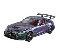 Modellino Realistico Auto Modello Di Auto Da Corsa In Scala 1/24 In Metallo Da 20 Cm Collezione Di Veicoli A Motore Della Supercar For Mercedes-AMG GTR Modellini Di Veicoli A Motore In Scala(Purple)
