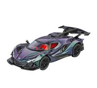 Modellino Realistico Auto Modello Di Auto Finito In Scala 15 Cm 1/32 For Apollo IE Supercar Die Cast, Veicoli Fuoristrada Con Meccanismo Pull-back Modellini Di Veicoli A Motore In Scala(Purple)